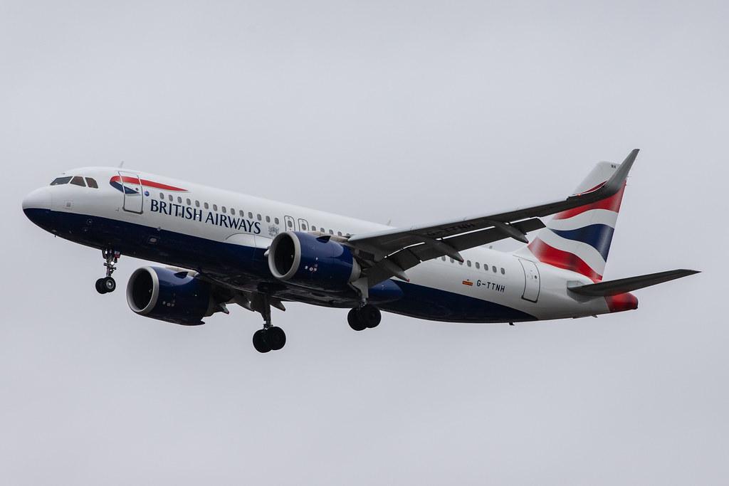 London Heathrow Airport: British Airways (BA / BAW) |  Airbus A320-251N A20N | G-TTNH | MSN 8489