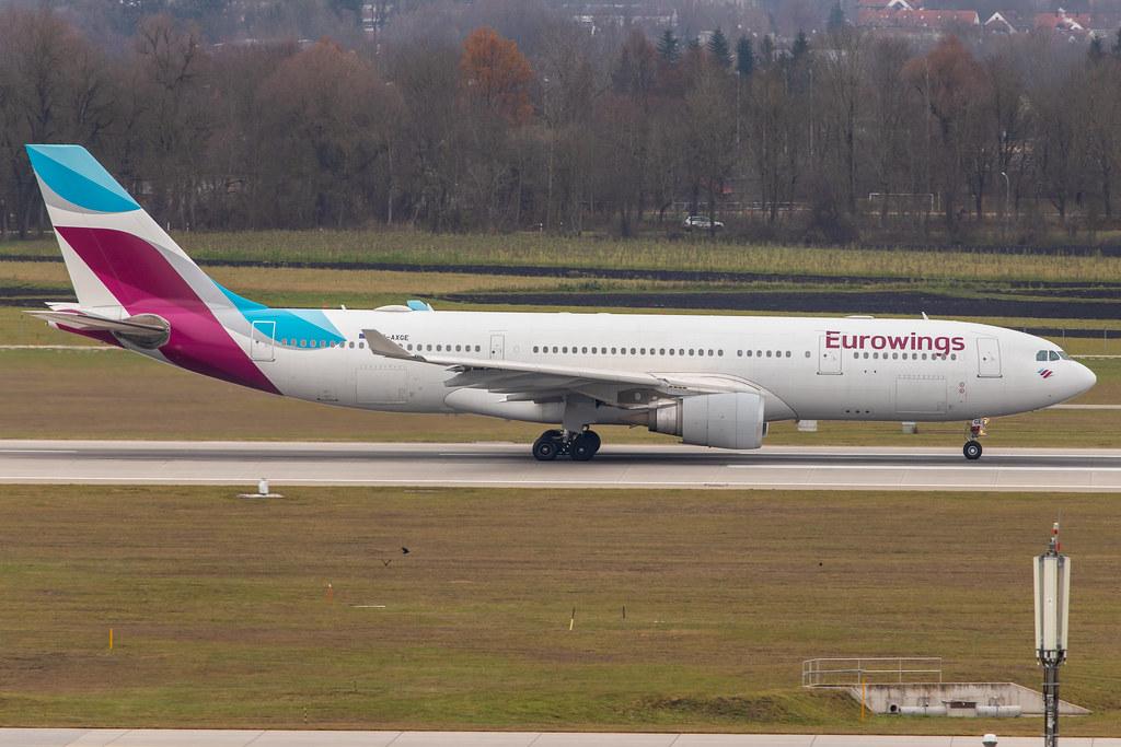 Munich Airport: Eurowings (EW / EWG) | Operator: SunExpress Deutschland |  Airbus A330-203 A332 | D-AXGE | MSN 0612