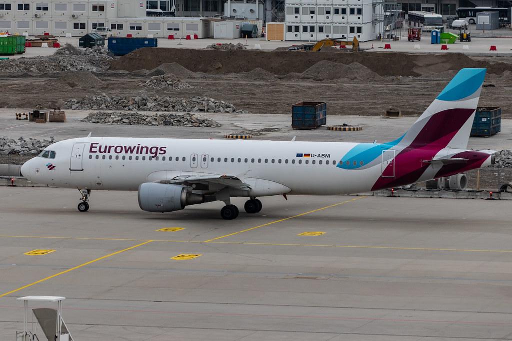 Munich Airport: Eurowings (EW / EWG) | Operator: Germanwings |  Airbus A320-214 A320 | D-ABNI | MSN 1717