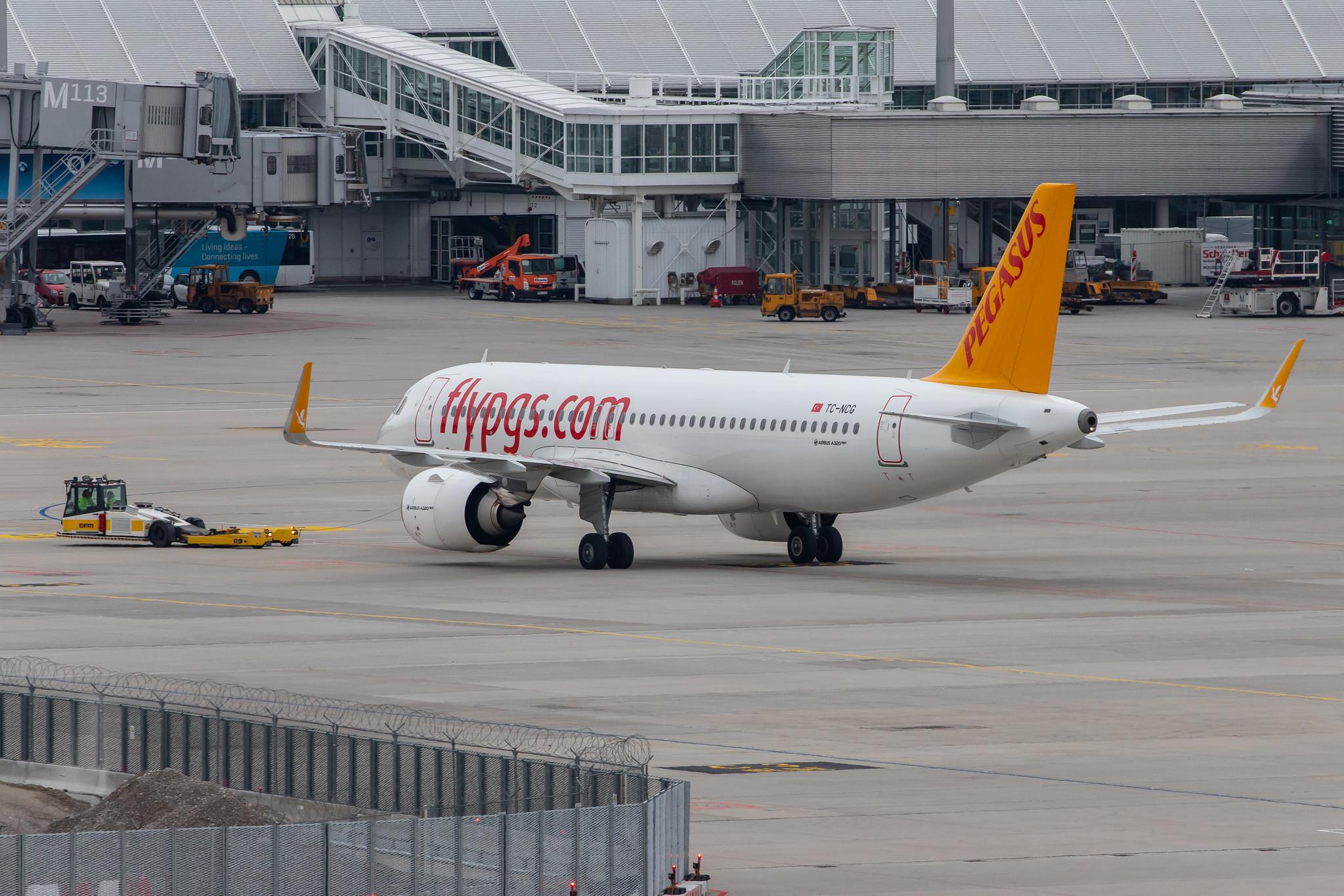 Munich Airport: Pegasus Airlines (PC / PGT) |  Airbus A320-251N A20N | TC-NCG | MSN 8863