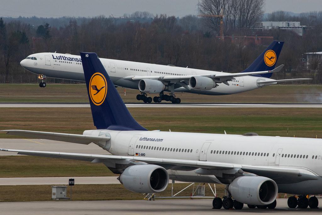 Munich Airport: Lufthansa (LH / DLH) |  Airbus A340-642 A346 | D-AIHL | MSN 0583
