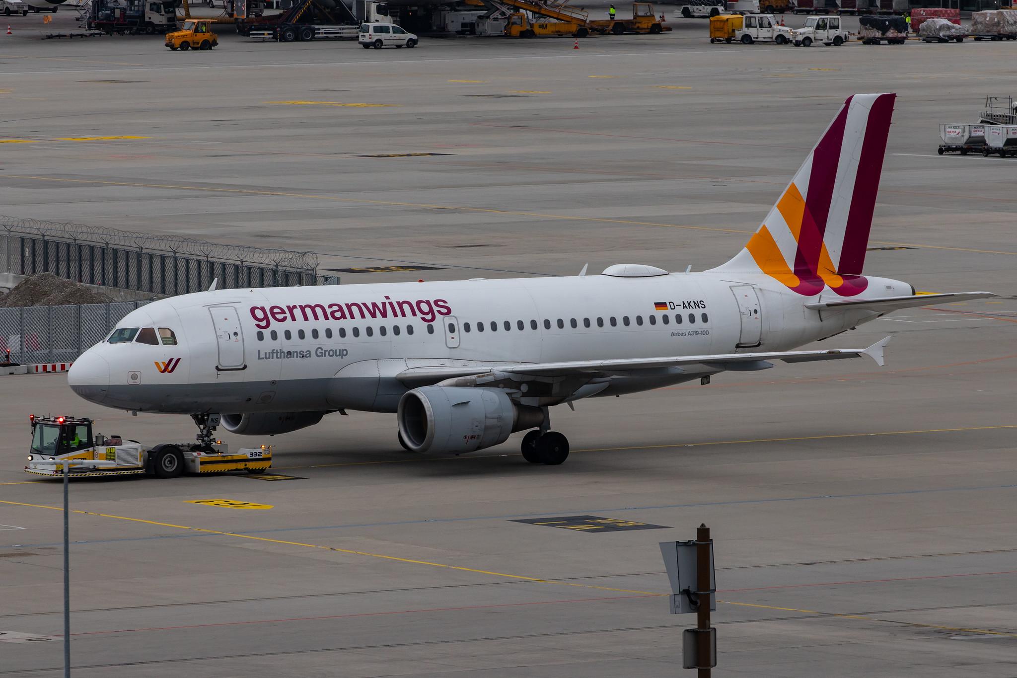 Munich Airport: Germanwings (4U / GWI) |  Airbus A319-112 A319 | D-AKNS | MSN 1277