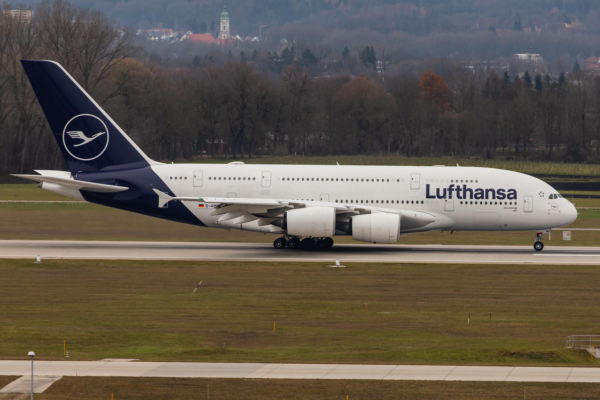Munich Airport: Lufthansa (LH / DLH) |  Airbus A380-841 A388 | D-AIMG | MSN 069