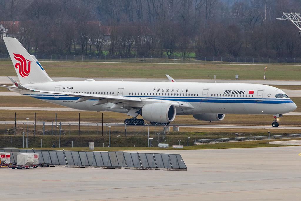 Munich Airport: Air China (CA / CCA) |  Airbus A350-941 A359 | B-1080 | MSN 247