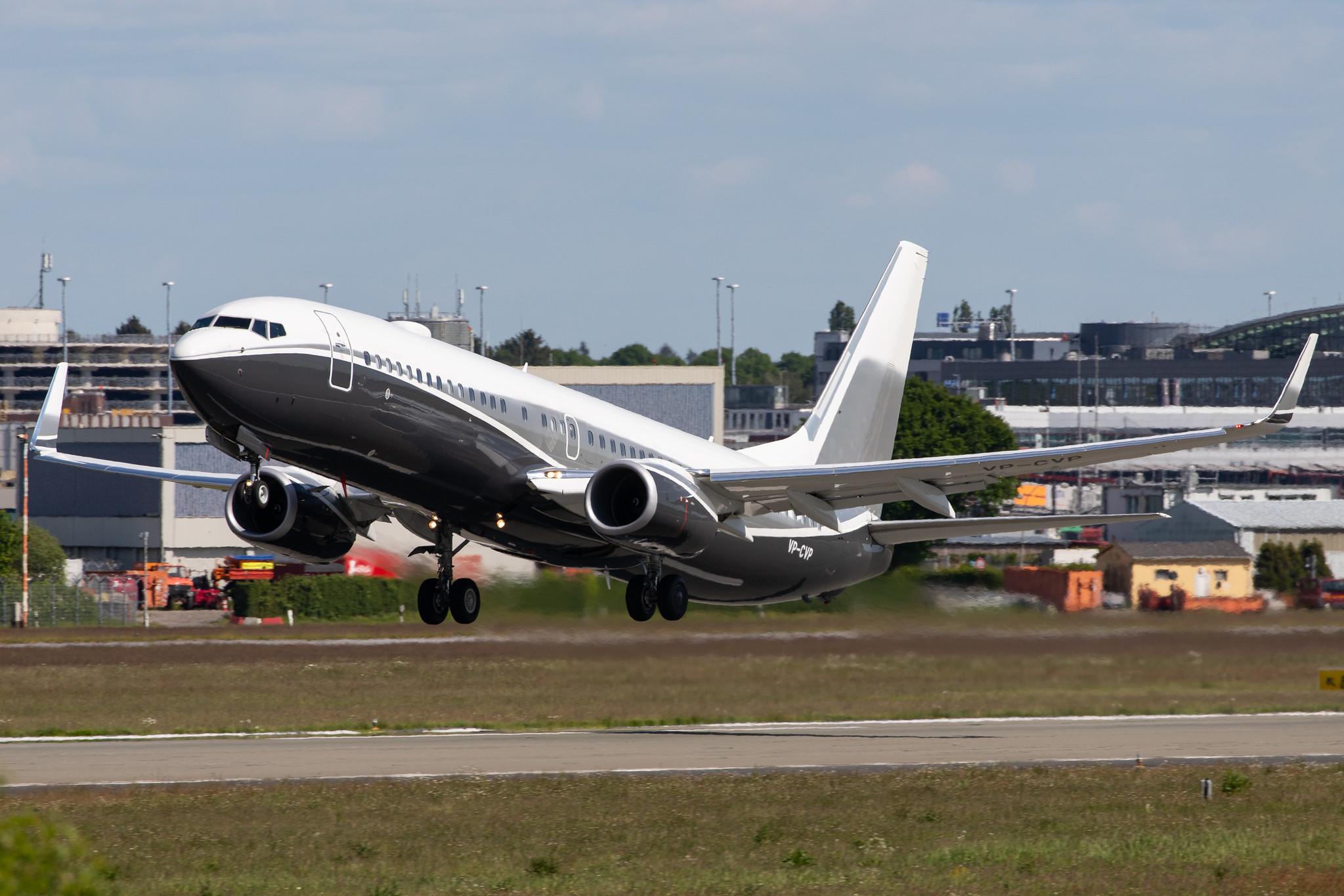 Hamburg Airport: Private Owner |  Boeing 737-8LX(BBJ2) B738 | VP-CVP | MSN 39899