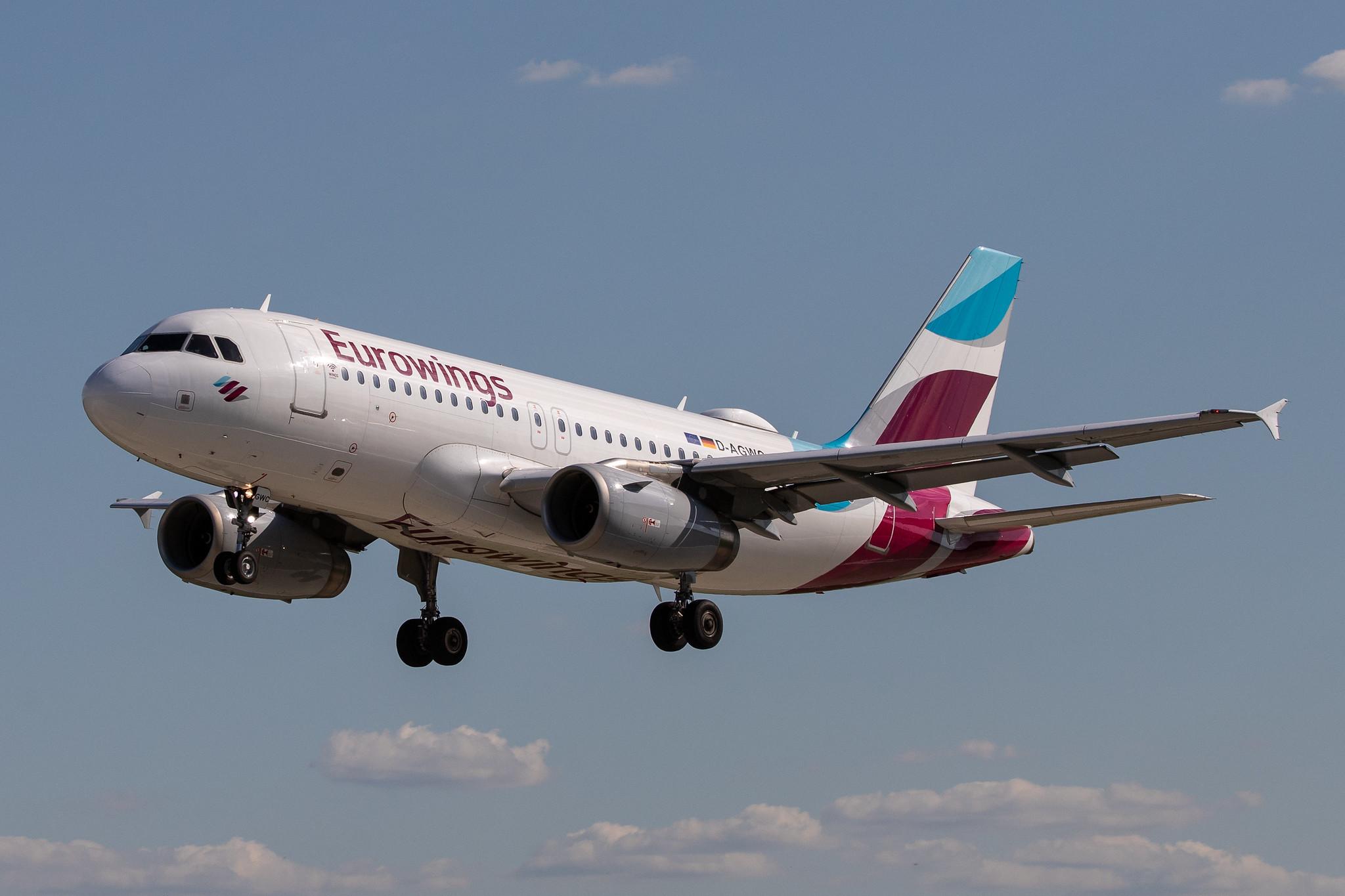Hamburg Airport: Eurowings (EW / EWG) |  Airbus A319-132 A319 | D-AGWC | MSN 2976