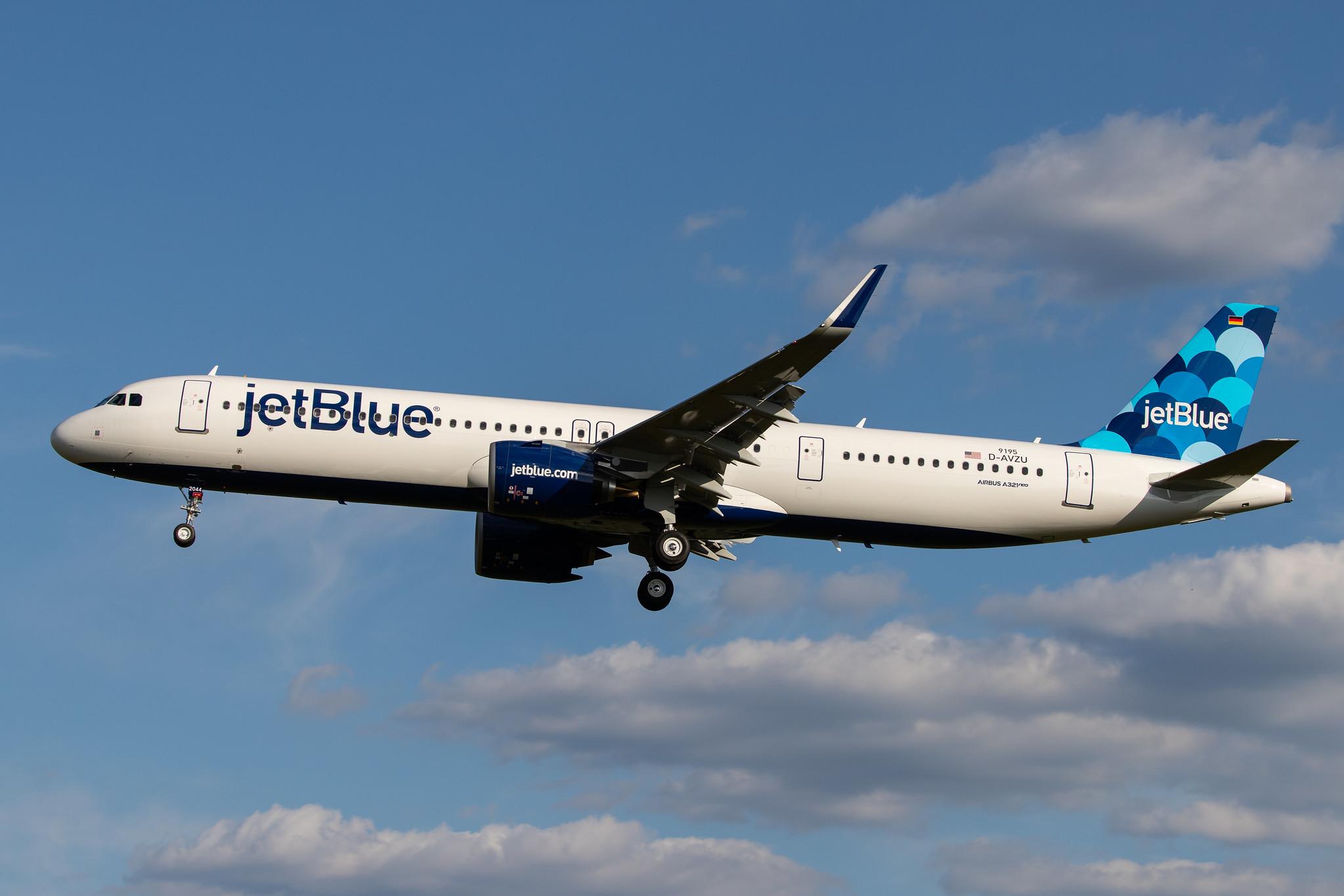 Hamburg Airport: JetBlue Airways (B6 / JBU) |  Airbus A321-271NX A21N | D-AVZU (N2044J) | MSN 9195