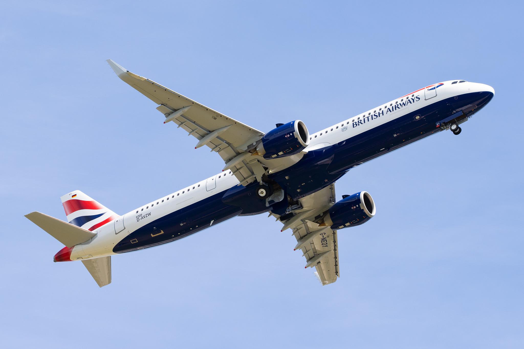 Hamburg Airport: British Airways (BA / BAW) |  Airbus A321-251NX A21N | D-AVZW | MSN 9209