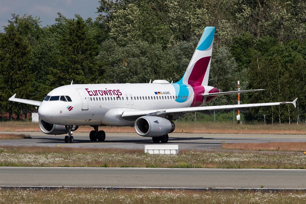 Hamburg Airport: Eurowings (EW / EWG) |  Airbus A319-132 A319 | D-AGWC | MSN 2976
