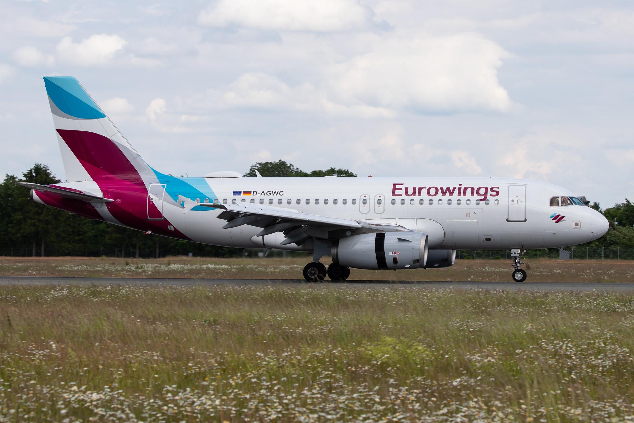 Hamburg Airport: Eurowings (EW / EWG) |  Airbus A319-132 A319 | D-AGWC | MSN 2976