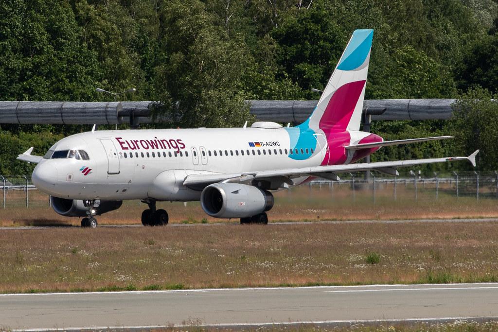 Hamburg Airport: Eurowings (EW / EWG) |  Airbus A319-132 A319 | D-AGWC | MSN 2976