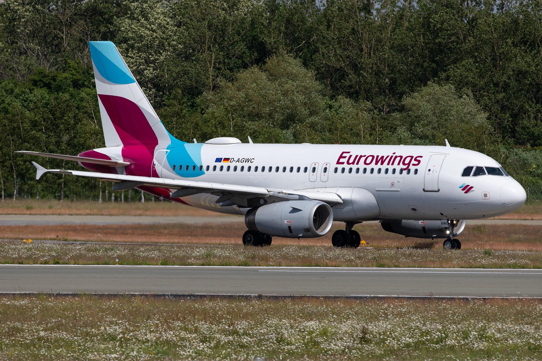 Hamburg Airport: Eurowings (EW / EWG) |  Airbus A319-132 A319 | D-AGWC | MSN 2976