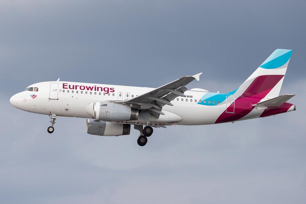 Hamburg Airport: Eurowings (EW / EWG) |  Airbus A319-132 A319 | D-AGWB | MSN 2833