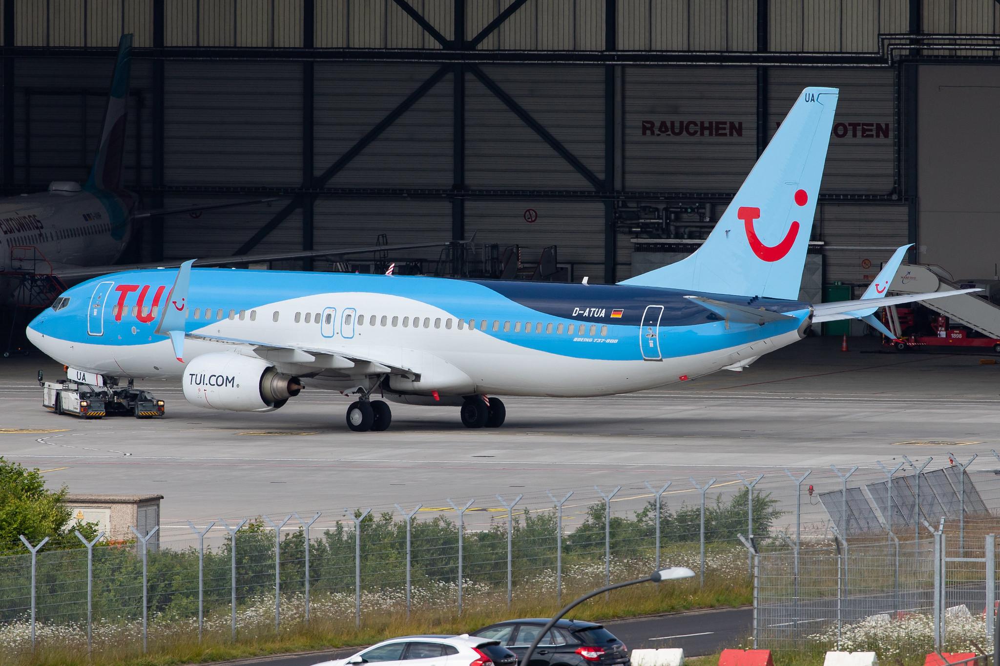 Hamburg Airport: TUI (X3 / TUI) | Operator: TUI fly |  Boeing 737-8K5 B738 | D-ATUA | MSN 37245
