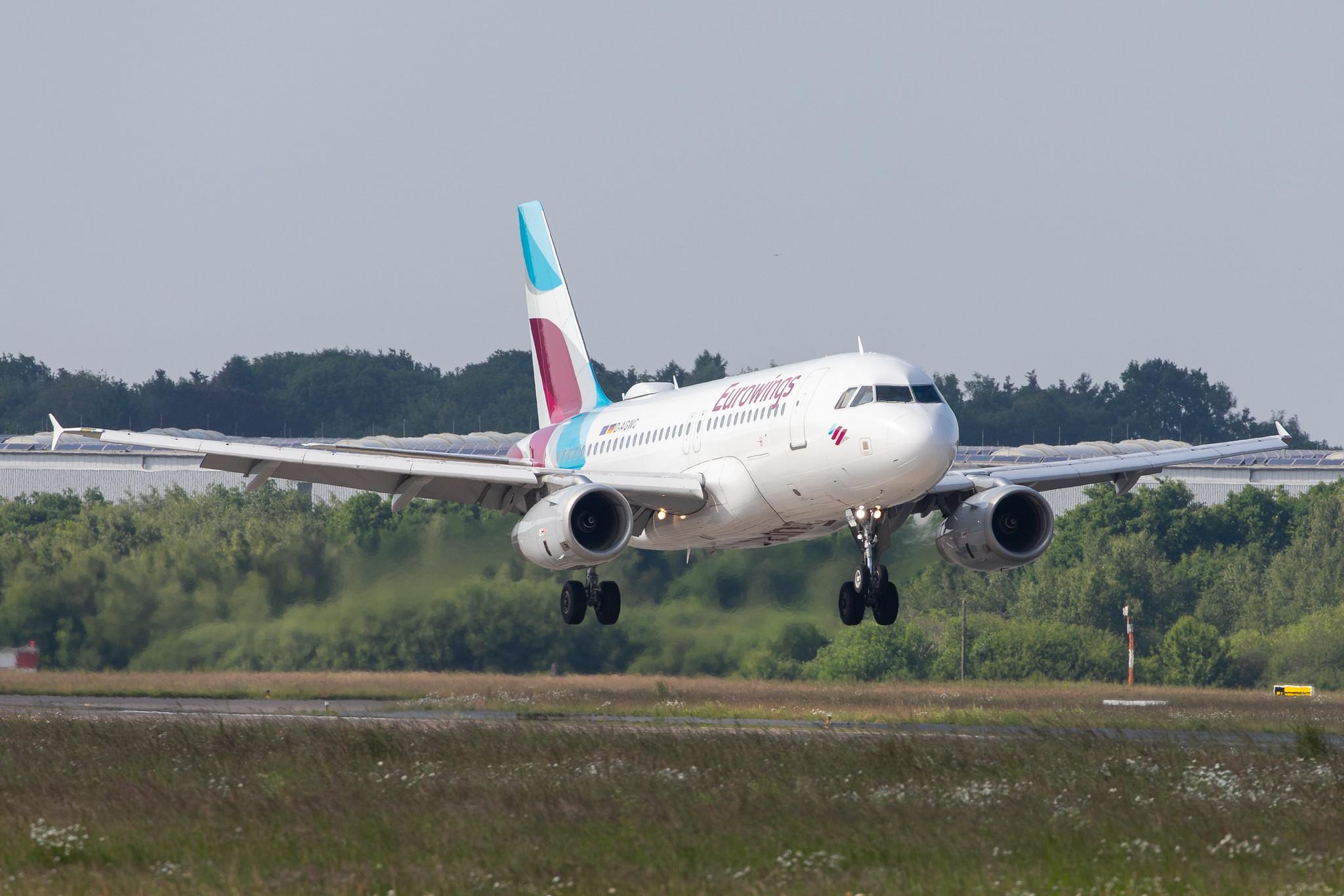 Hamburg Airport: Eurowings (EW / EWG) |  Airbus A319-132 A319 | D-AGWC | MSN 2976