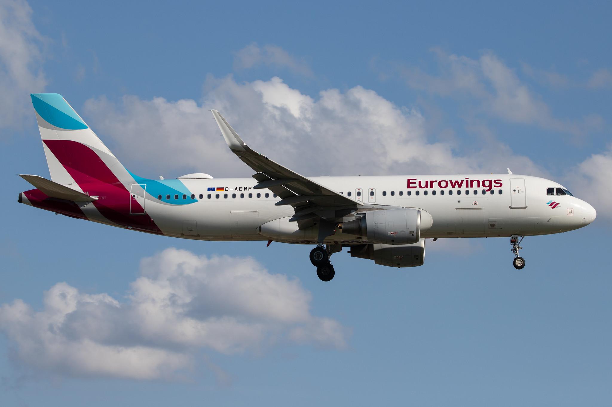 Hamburg Airport: Eurowings (EW / EWG) |  Airbus A320-214 A320 | D-AEWF | MSN 7087