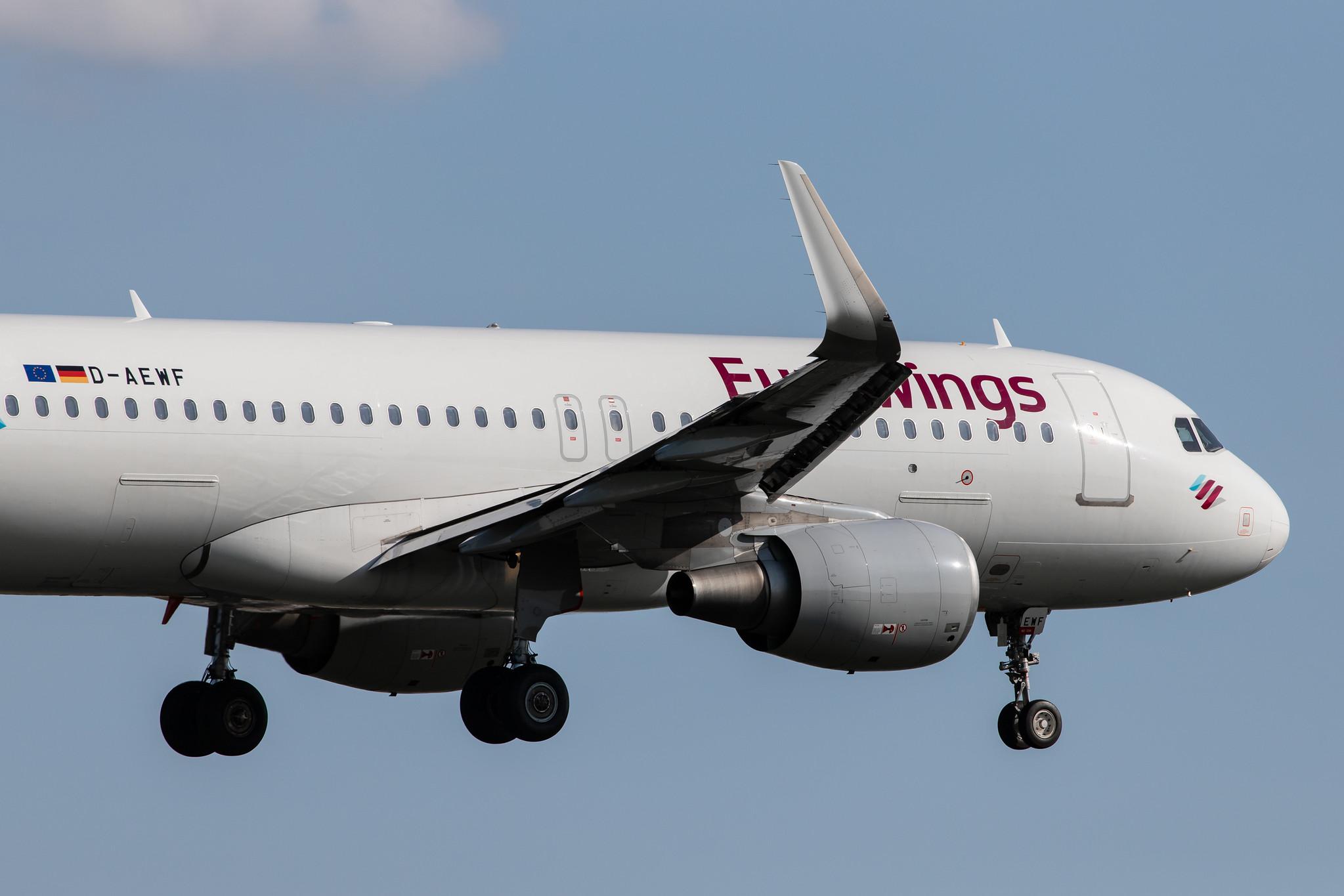 Hamburg Airport: Eurowings (EW / EWG) |  Airbus A320-214 A320 | D-AEWF | MSN 7087
