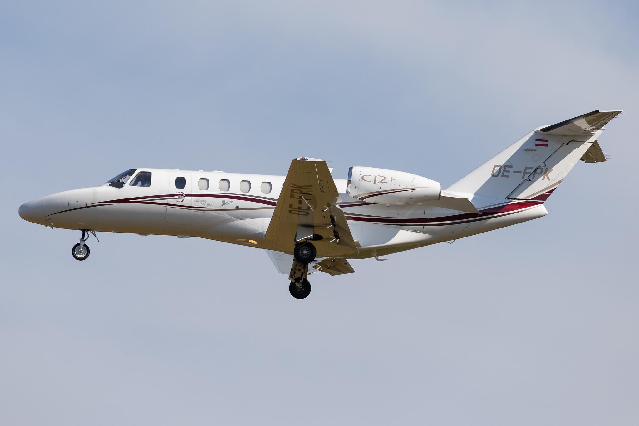 Hamburg Airport: Salzburg Jet Aviation |  Cessna 525A CitationJet CJ2+ C25A | OE-FPK | MSN 525A-0437