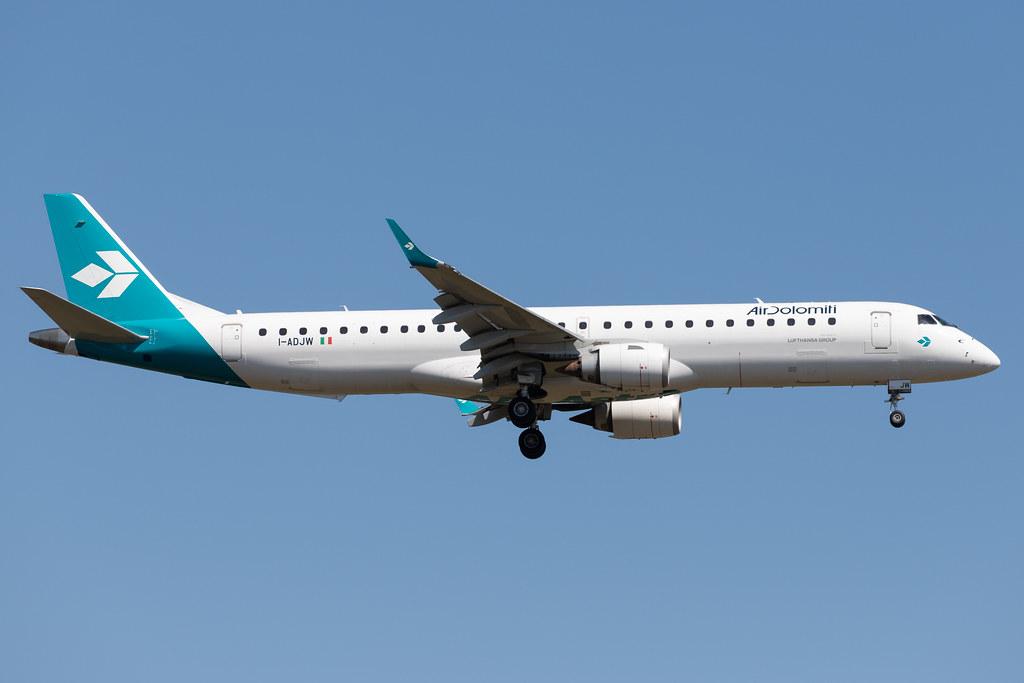 Frankfurt Airport: Air Dolomiti (EN / DLA) |  Embraer E195LR E195 | I-ADJW | MSN 19000297