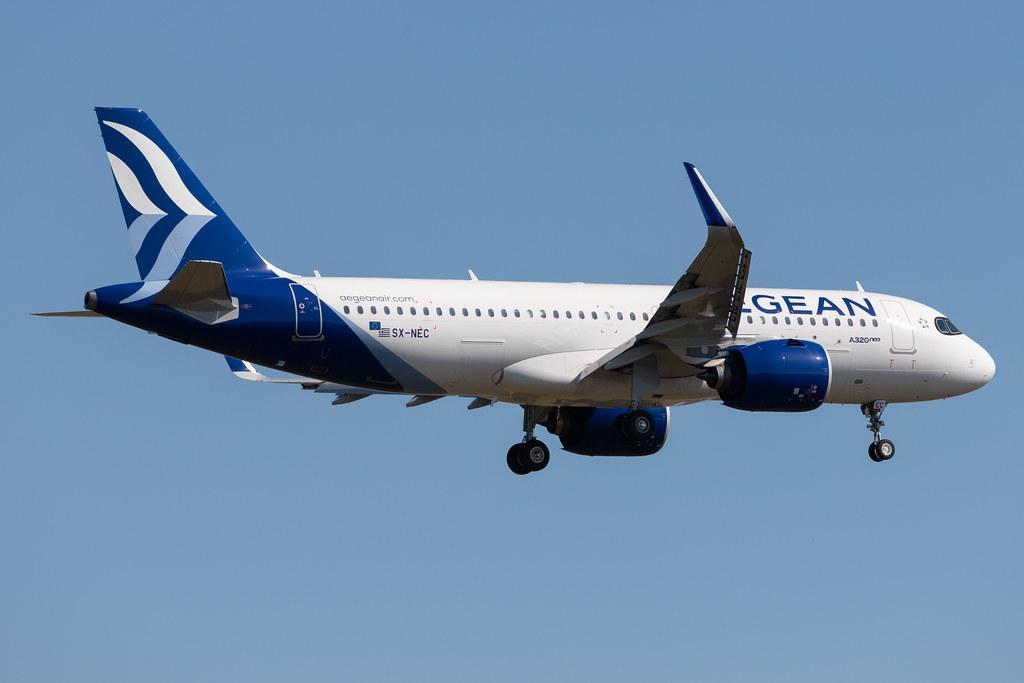 Frankfurt Airport: Aegean Airlines (A3 / AEE) |  Airbus A320-271N A20N | SX-NEC | MSN 9583