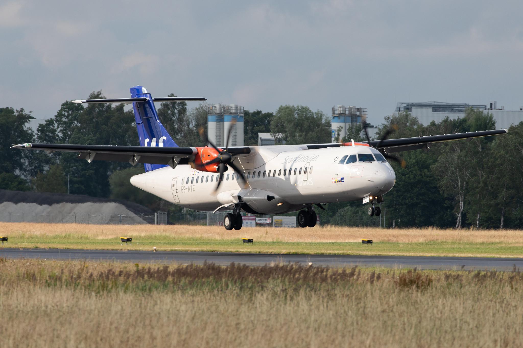 Hamburg Airport: SAS (SK / SAS) | Operator: Xfly |  ATR 72-600 AT76 | ES-ATE | MSN 1120
