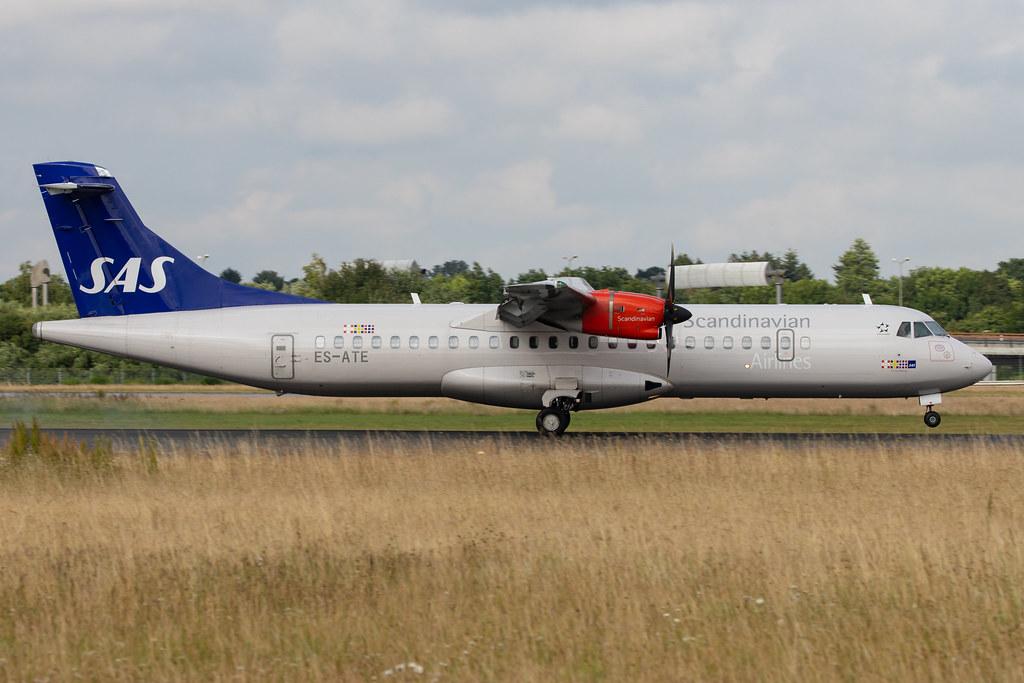 Hamburg Airport: SAS (SK / SAS) | Operator: Xfly |  ATR 72-600 AT76 | ES-ATE | MSN 1120