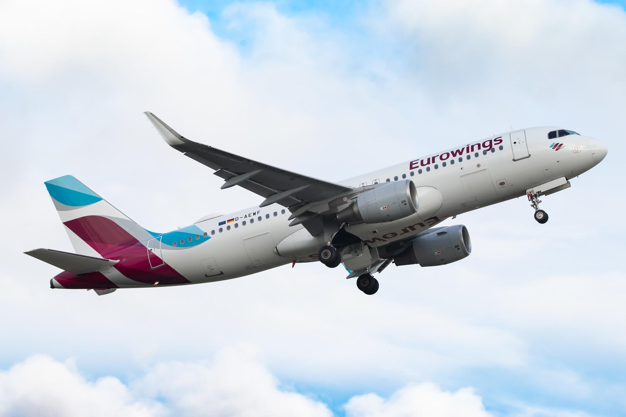 Hamburg Airport: Eurowings (EW / EWG) |  Airbus A320-214 A320 | D-AEWF | MSN 7087