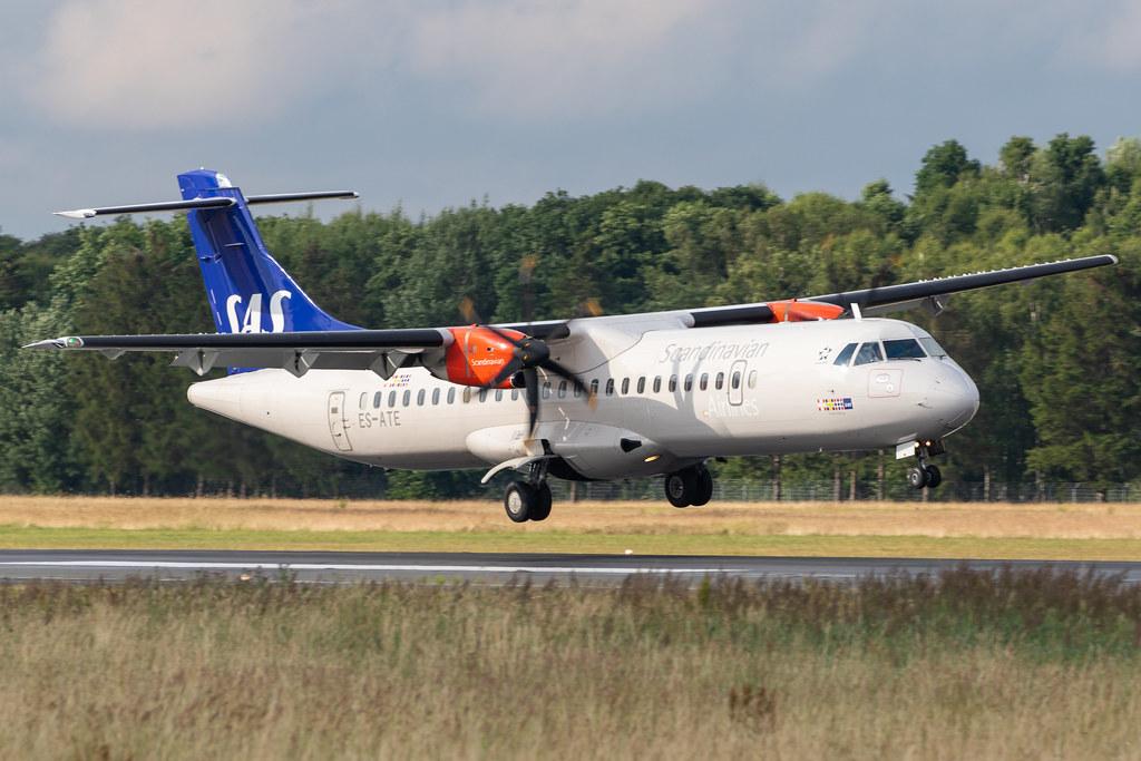 Hamburg Airport: SAS (SK / SAS) | Operator: Xfly |  ATR 72-600 AT76 | ES-ATE | MSN 1120