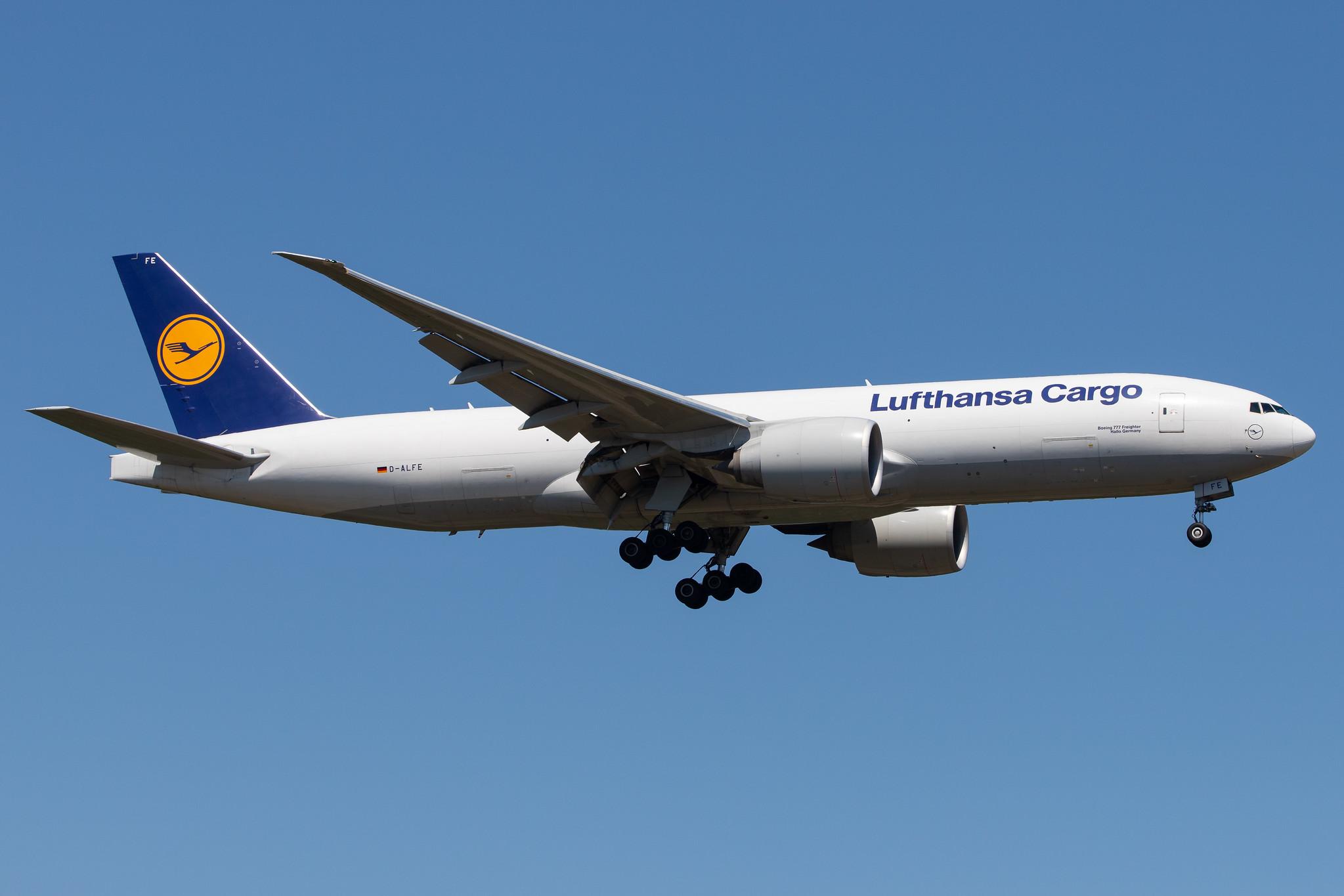 Frankfurt Airport: Lufthansa Cargo (/ GEC) |  Boeing 777-FBT B77L | D-ALFE | MSN 41678