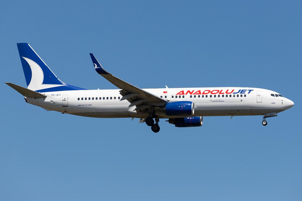 Frankfurt Airport: AnadoluJet (TK / THY) | Operator: Turkish Airlines |  Boeing 737-8F2 B738 | TC-JFJ | MSN 29772