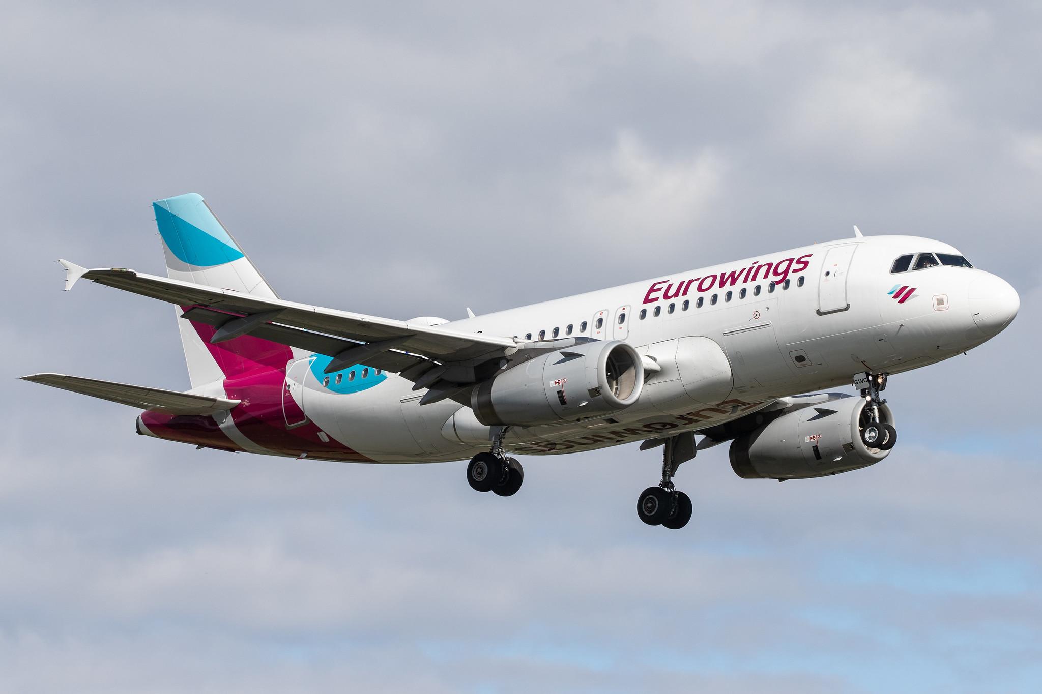 Hamburg Airport: Eurowings (EW / EWG) |  Airbus A319-132 A319 | D-AGWC | MSN 2976