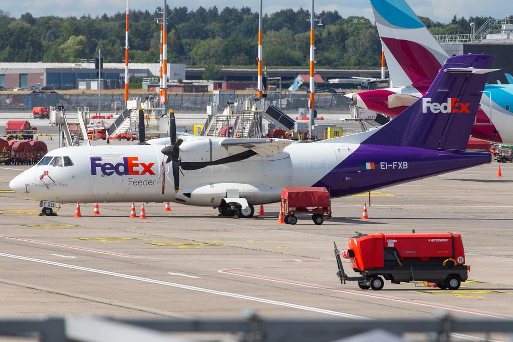 Hamburg Airport: FedEx (FX / FDX) | Operator: ASL Airlines Ireland |  ATR 42-300(F) AT43 | EI-FXB | MSN 243