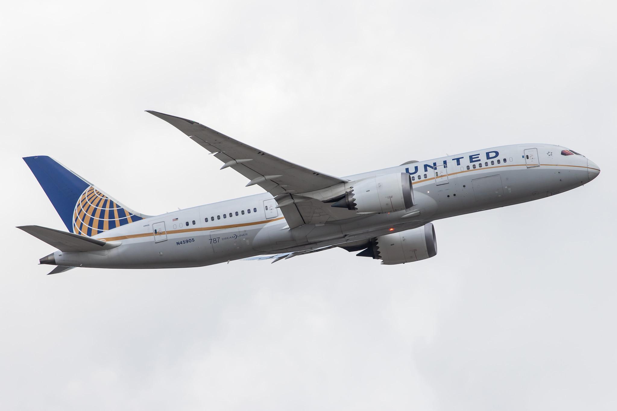 Frankfurt Airport: United Airlines (UA / UAL) |  Boeing 787-8 Dreamliner B788 | N45905 | MSN 34825