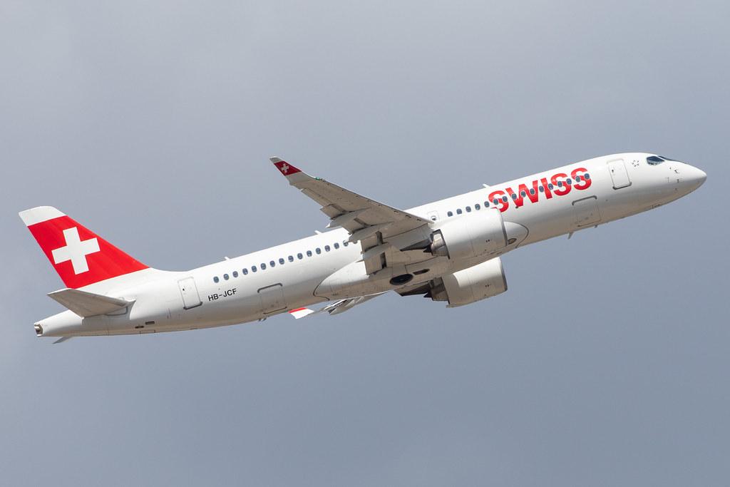 Frankfurt Airport: Swiss (LX / SWR) |  Airbus A220-300 BCS3 | HB-JCF | MSN 55015