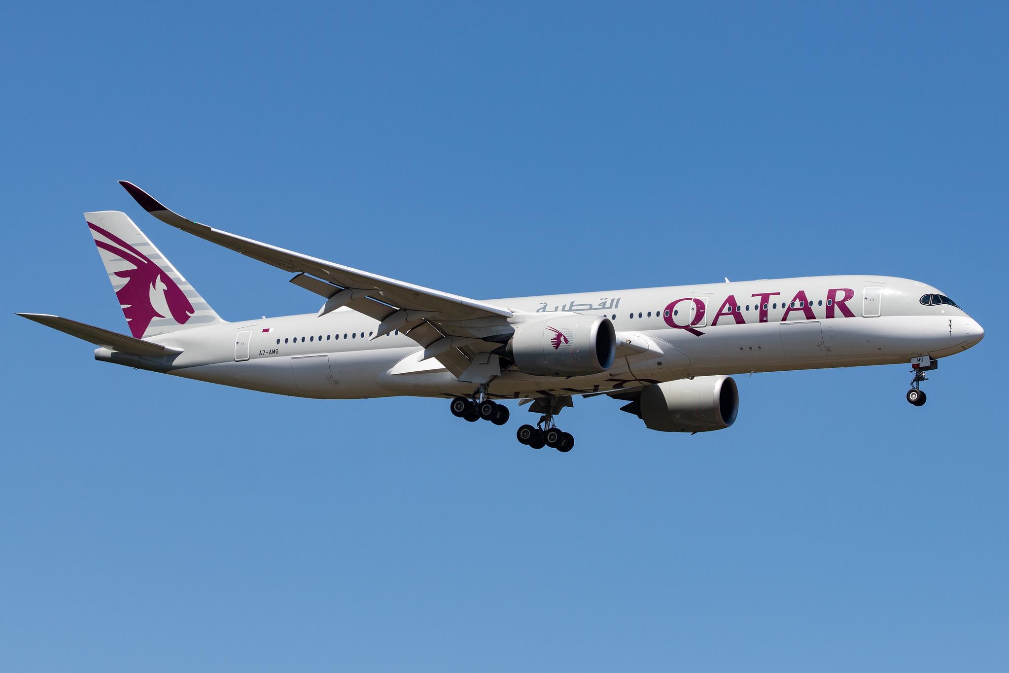Frankfurt Airport: Qatar Airways (QR / QTR) |  Airbus A350-941 A359 | A7-AMG | MSN 207