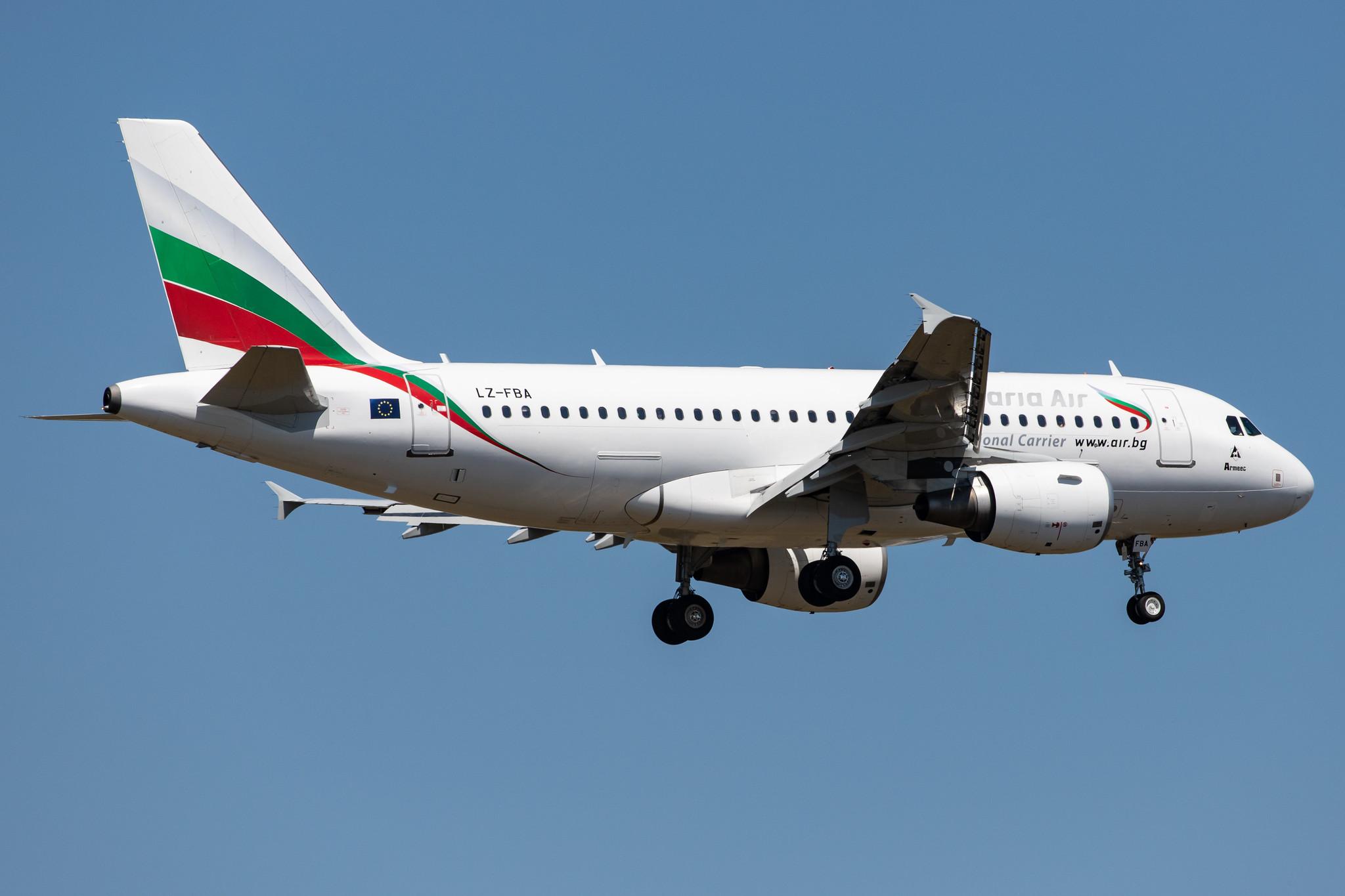 Frankfurt Airport: Bulgaria Air (FB / LZB) |  Airbus A319-112 A319 | LZ-FBA | MSN 3564