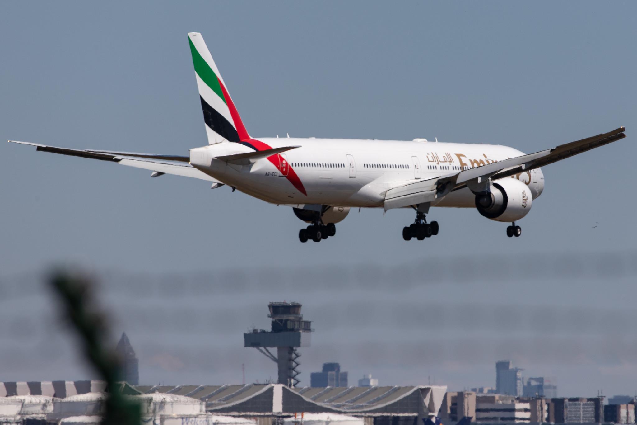 Frankfurt Airport: Emirates (EK / UAE) |  Boeing 777-31H(ER) B77W | A6-ECI | MSN 35580