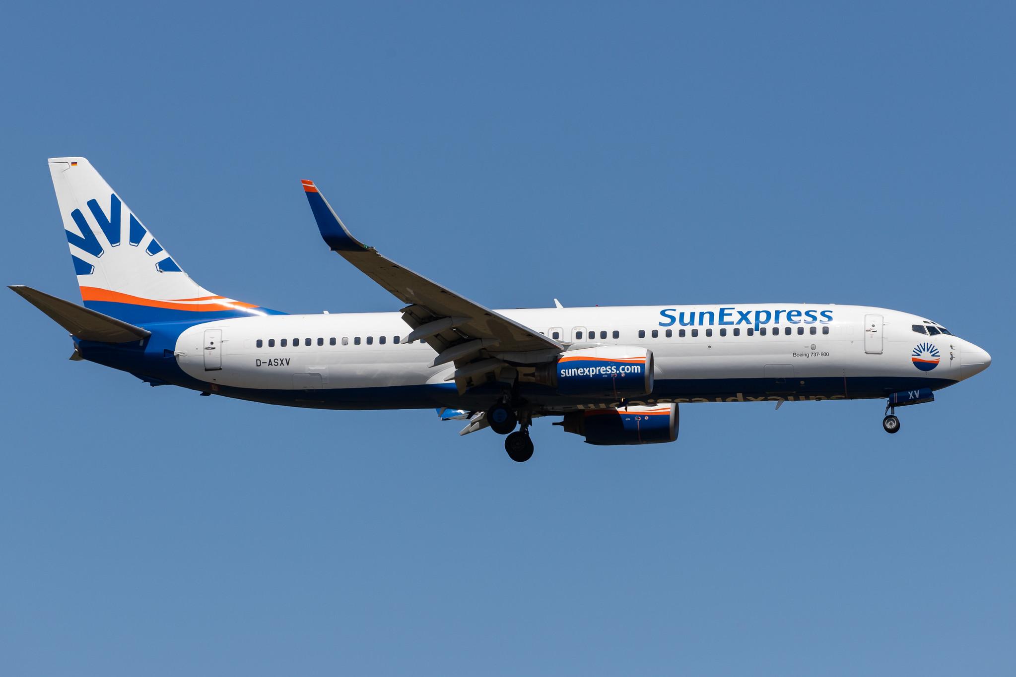 Frankfurt Airport: SunExpress (XQ / SXS) | Operator: SunExpress Deutschland |  Boeing 737-86Q B738 | D-ASXV | MSN 30272