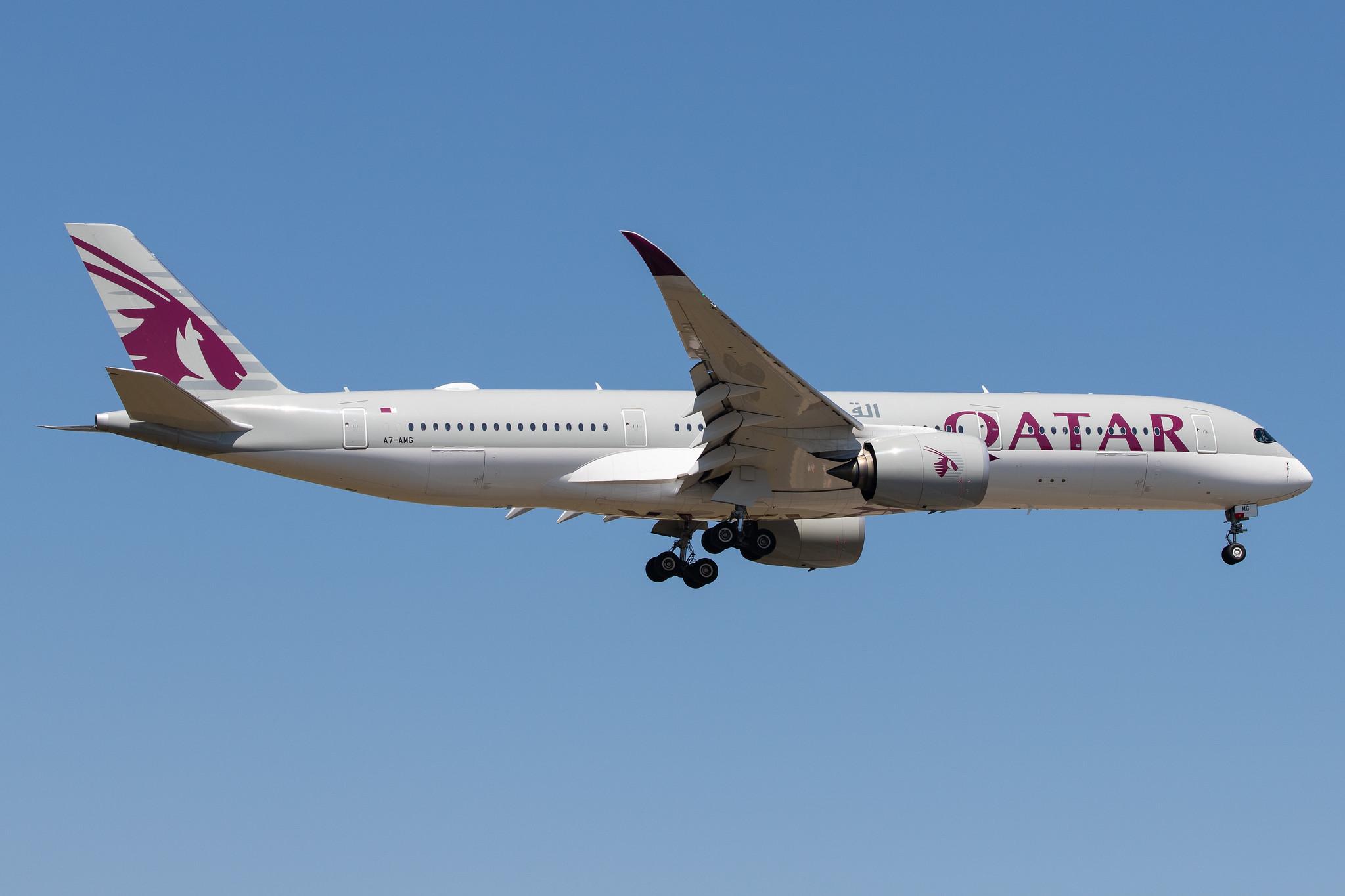 Frankfurt Airport: Qatar Airways (QR / QTR) |  Airbus A350-941 A359 | A7-AMG | MSN 207