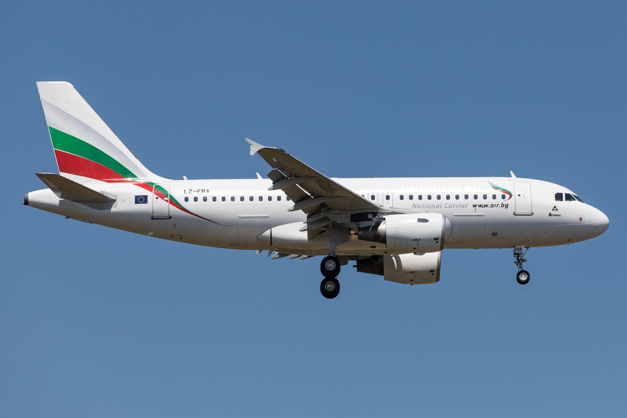Frankfurt Airport: Bulgaria Air (FB / LZB) |  Airbus A319-112 A319 | LZ-FBA | MSN 3564