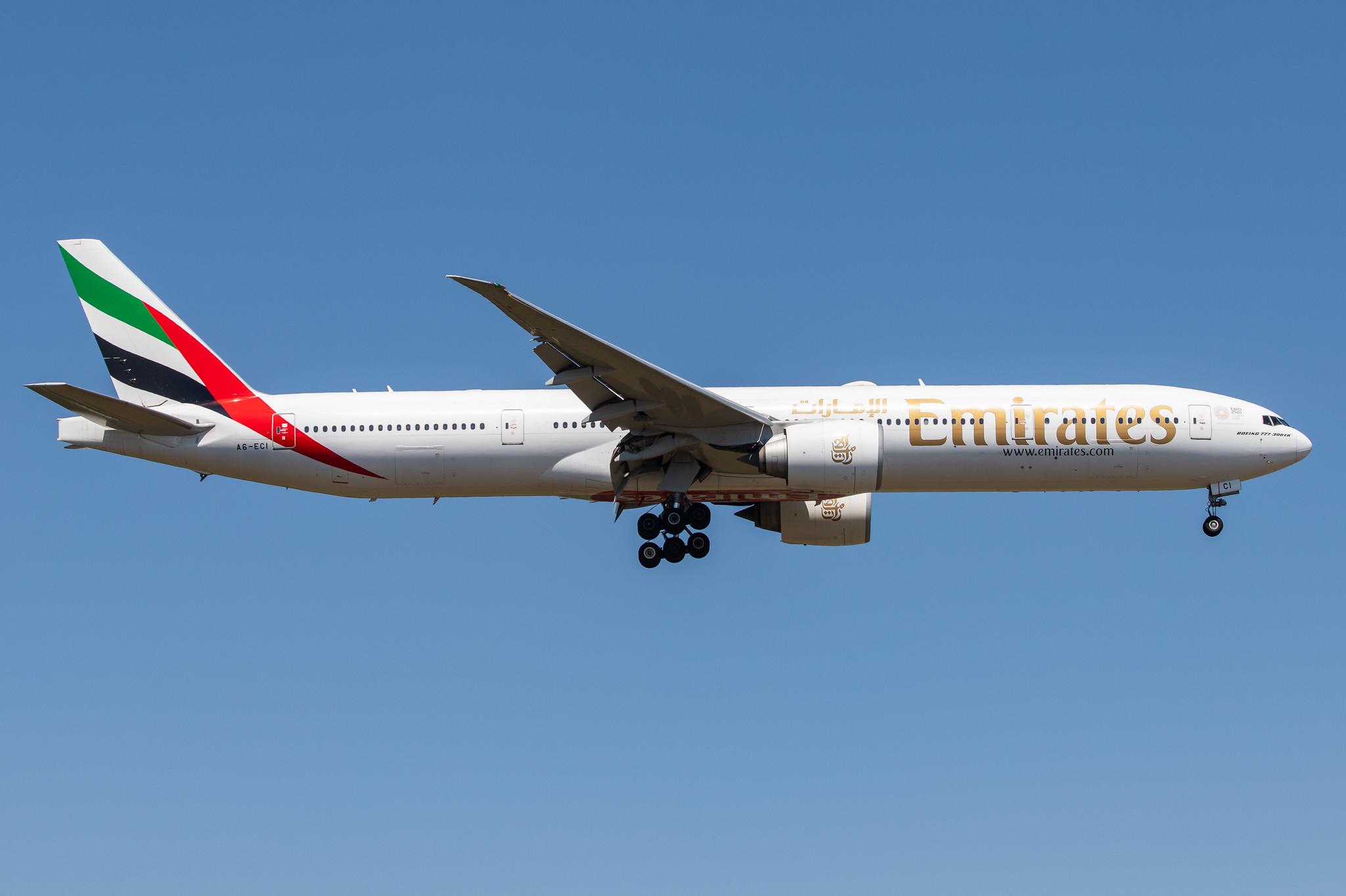 Frankfurt Airport: Emirates (EK / UAE) |  Boeing 777-31H(ER) B77W | A6-ECI | MSN 35580