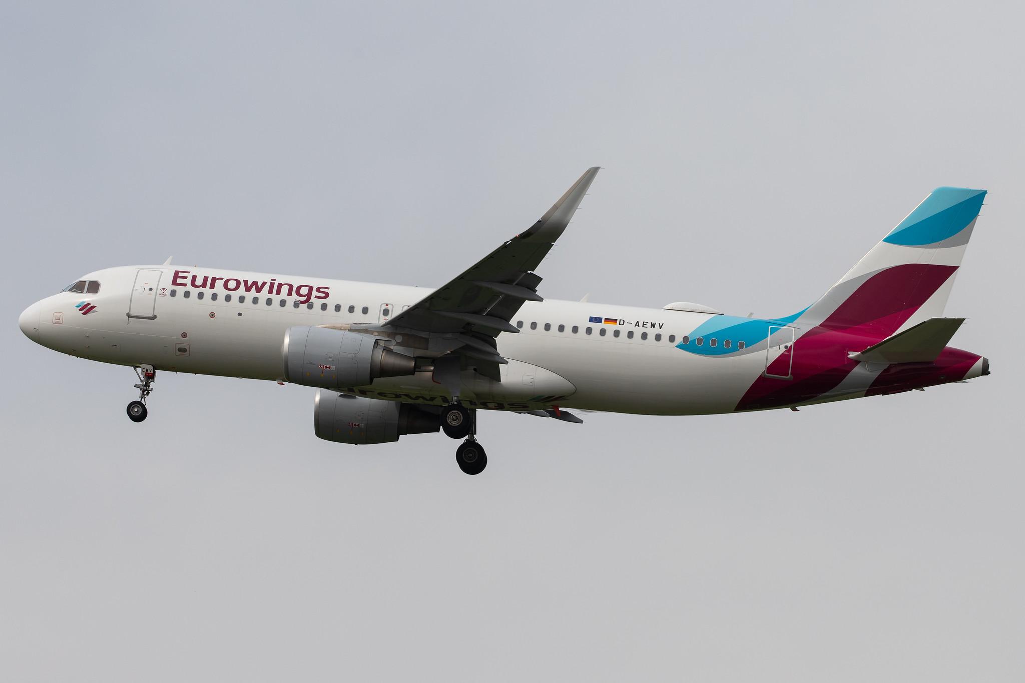 Hamburg Airport: Eurowings (EW / EWG) |  Airbus A320-214 A320 | D-AEWV | MSN 7545