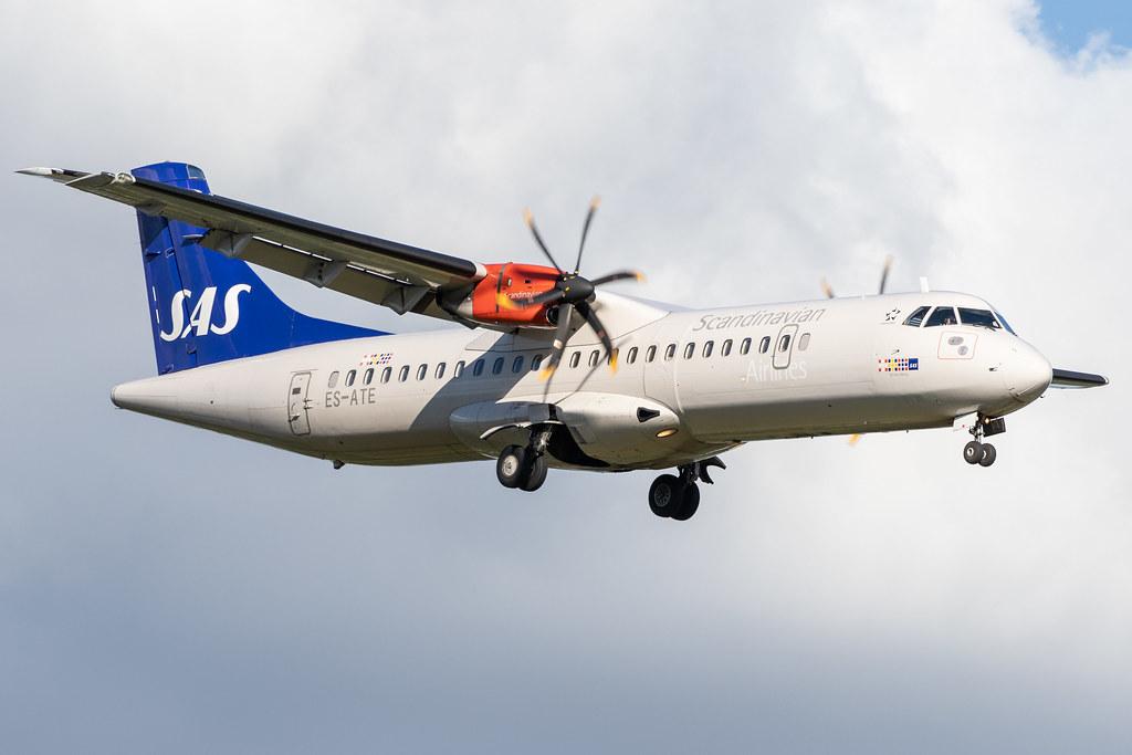 Hamburg Airport: SAS (SK / SAS) | Operator: Xfly |  ATR 72-600 AT76 | ES-ATE | MSN 1120,