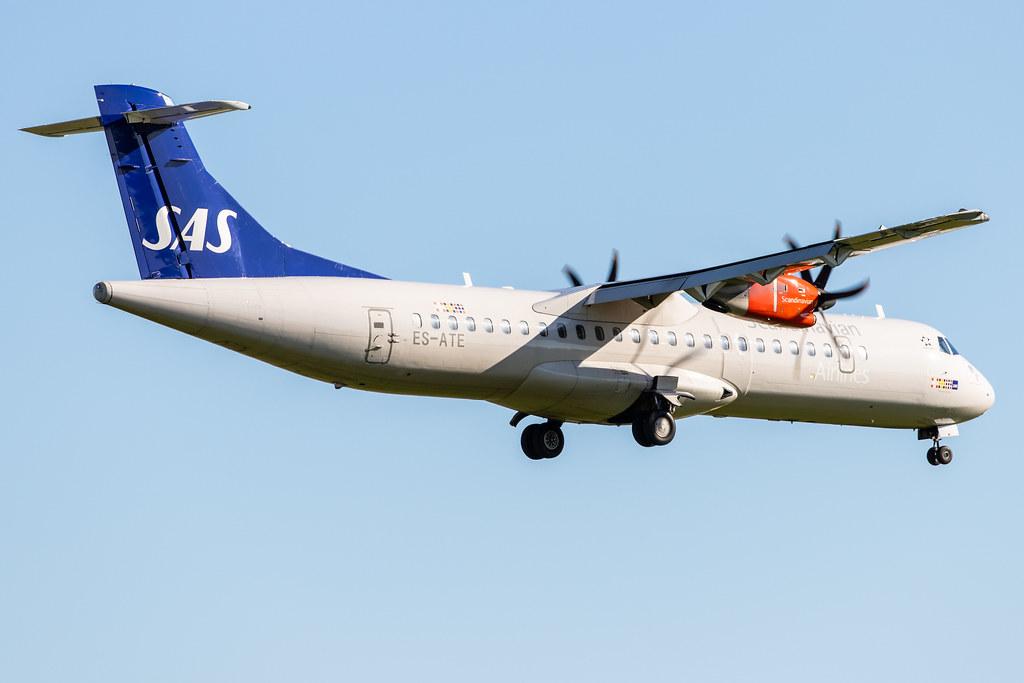 Hamburg Airport: SAS (SK / SAS) | Operator: Xfly |  ATR 72-600 AT76 | ES-ATE | MSN 1120,