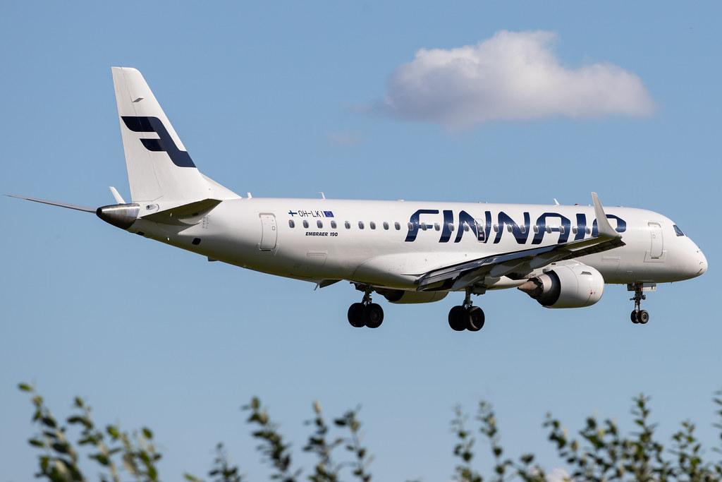 Hamburg Airport: Finnair (AY / FIN) | Operator: NORRA |  Embraer E190LR E190 | OH-LKI | MSN 19000117
