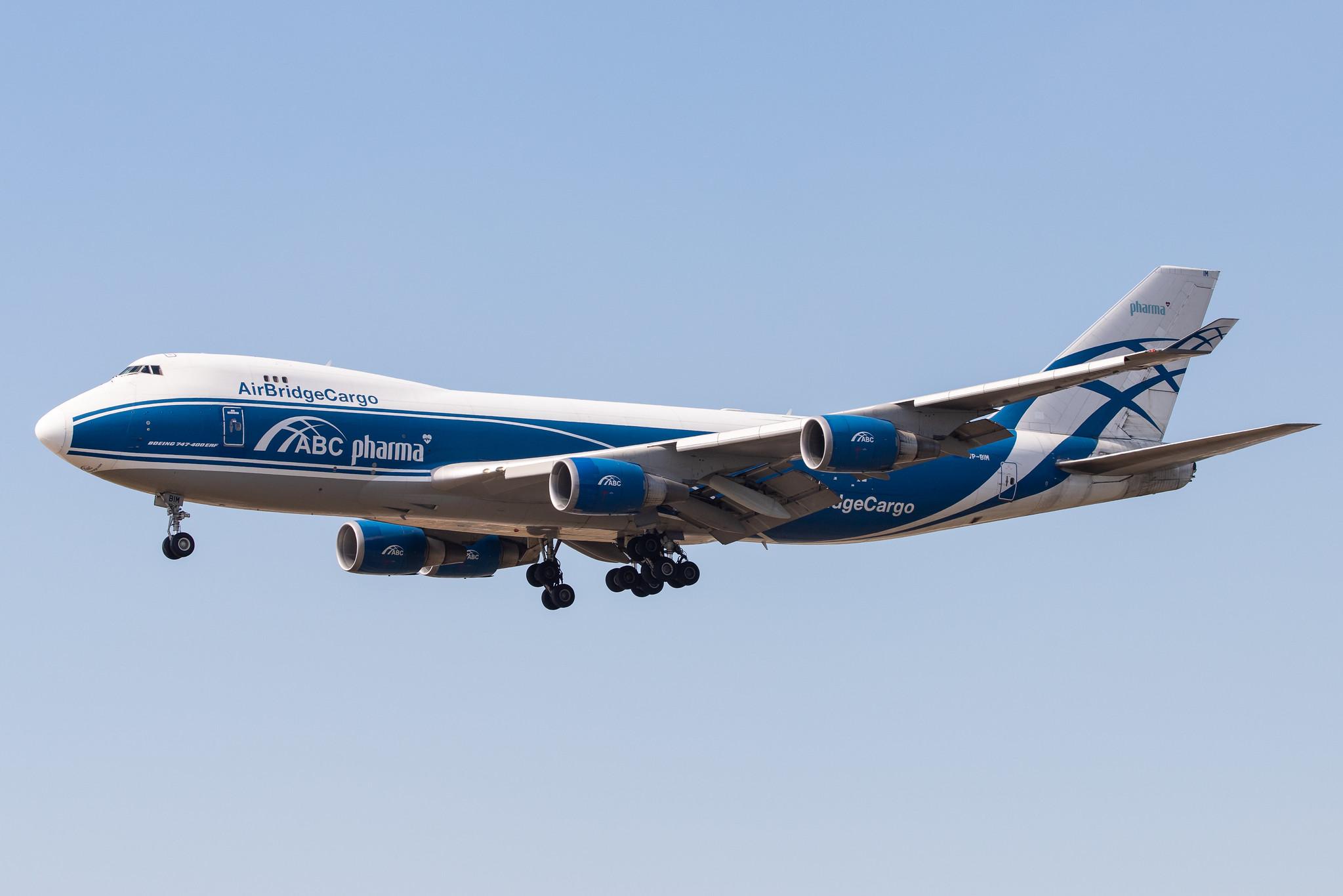 Frankfurt Airport: AirBridgeCargo (RU / ABW) | Operator: AirBridgeCargo Airlines |  Boeing 747-4HAF(ER) B744 | VP-BIM | MSN 35237