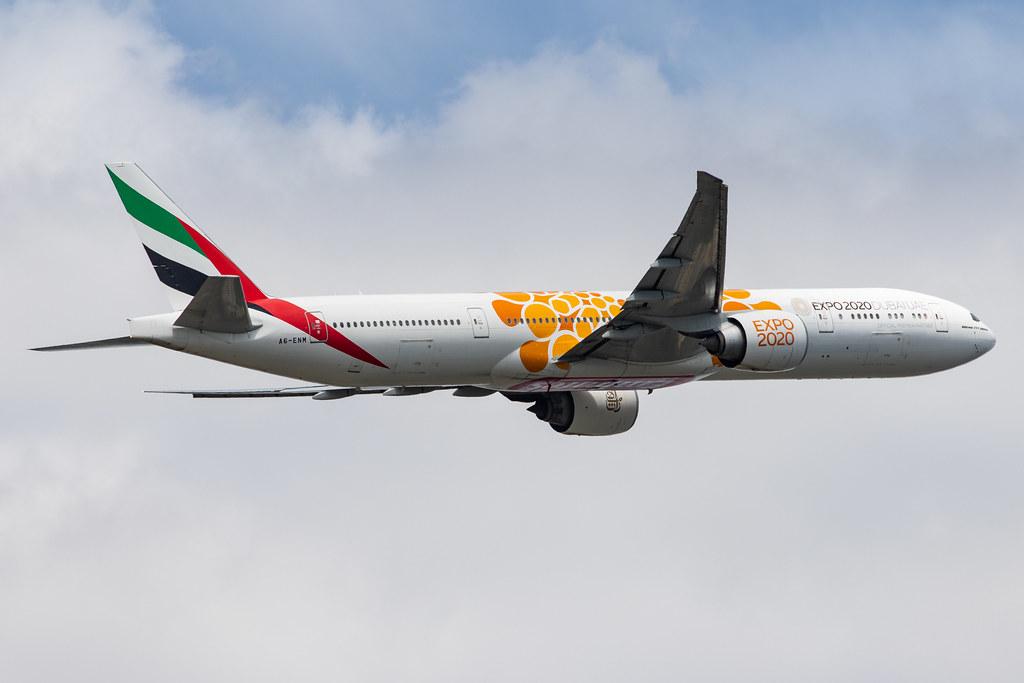 Frankfurt Airport: Emirates (EK / UAE) |  Livery: Expo 2020 - Opportunity Livery |  Boeing 777-31H(ER) B77W | A6-ENM | MSN 41359