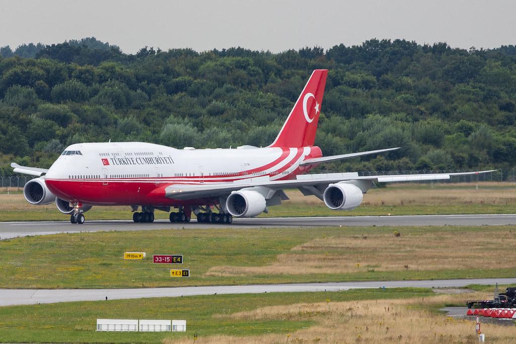 Hamburg Airport: Turkey Government (/ TRK) | Operator: Turkuaz Airlines |  Boeing 747-8ZV(BBJ) B748 | TC-TRK | MSN 42096