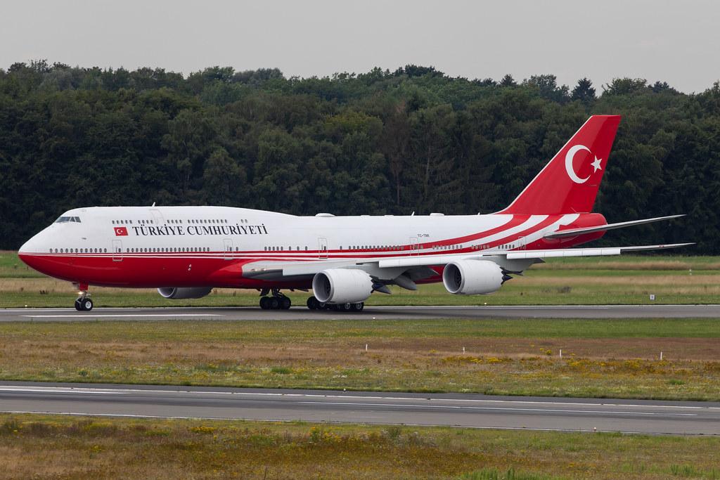 Hamburg Airport: Turkey Government (/ TRK) | Operator: Turkuaz Airlines |  Boeing 747-8ZV(BBJ) B748 | TC-TRK | MSN 42096