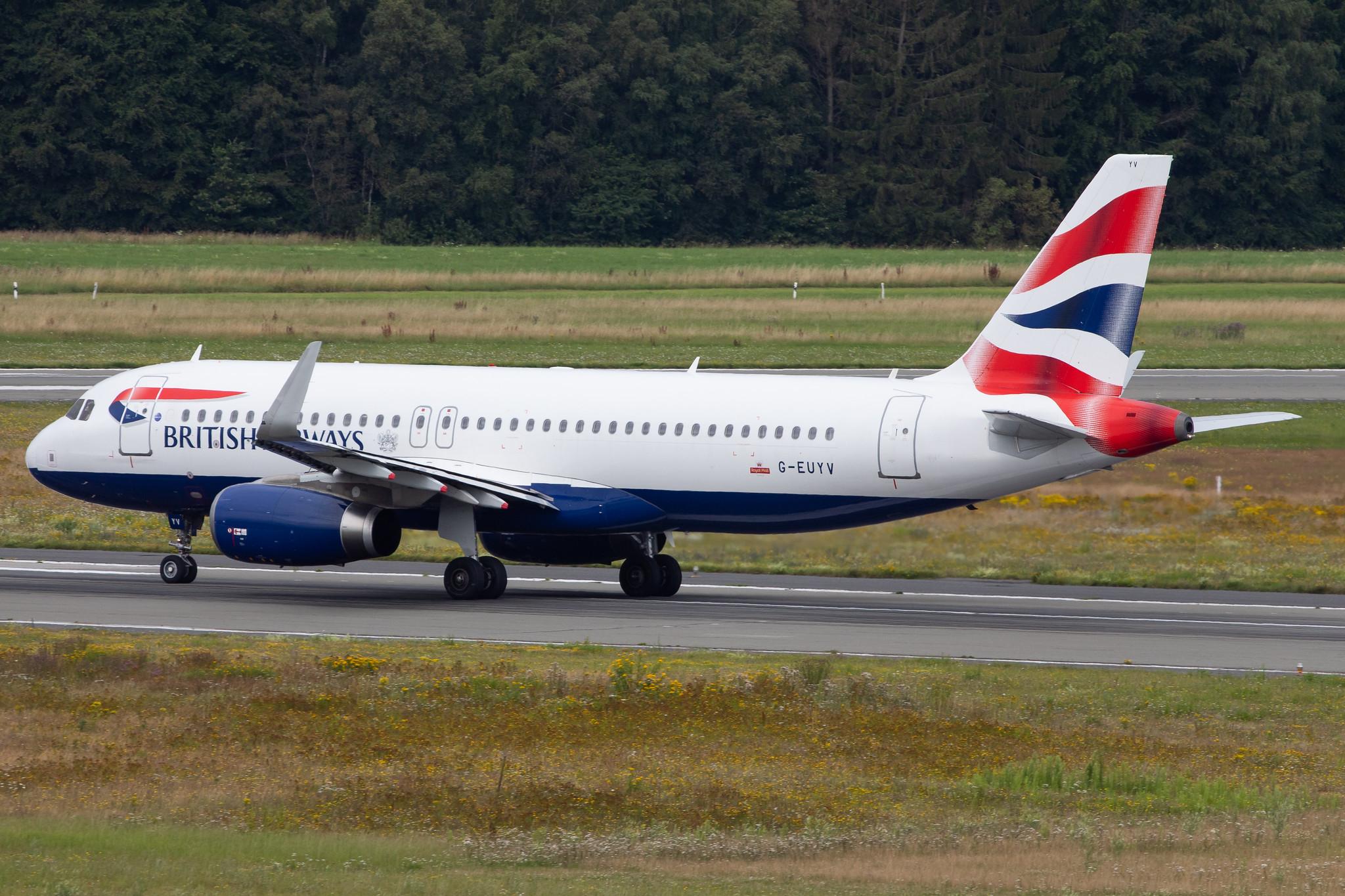 Hamburg Airport: British Airways (BA / BAW) |  Airbus A320-232 A320 | G-EUYV | MSN 6091